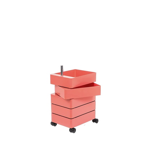 Magis（マジス）収納家具360°CONTAINER 5 drawers ピンク / ブラックキャスター商品画像