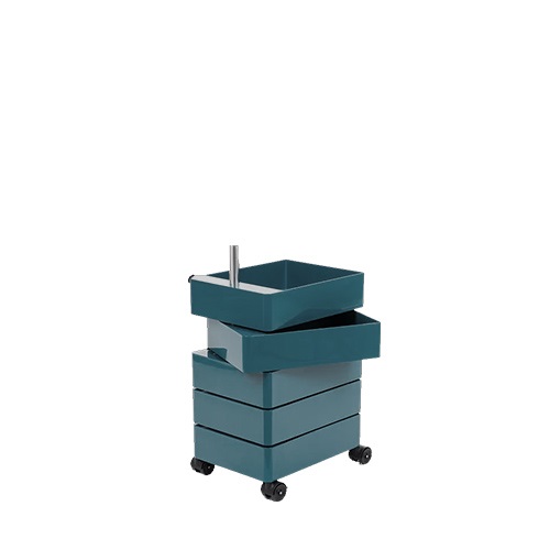 Magis（マジス）収納家具360°CONTAINER 5 drawers ブルー / ブラックキャスター商品画像