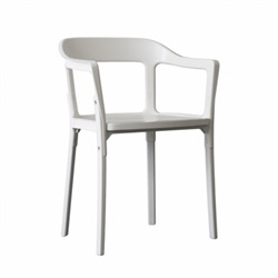 Magis（マジス）アームチェア Steelwood Chair ホワイト / ナチュラル 