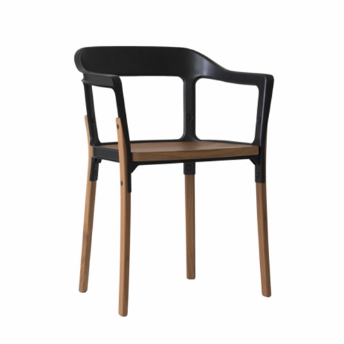 Magis（マジス）アームチェア Steelwood Chair ブラック / ウォルナット商品画像