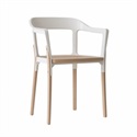 Magis（マジス）アームチェア Steelwood Chair ホワイト / ナチュラルビーチ