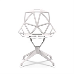 Magis（マジス）アームレスチェア Chair_One 4Star（チェア ワン 4スター） ホワイト ※座面回転式