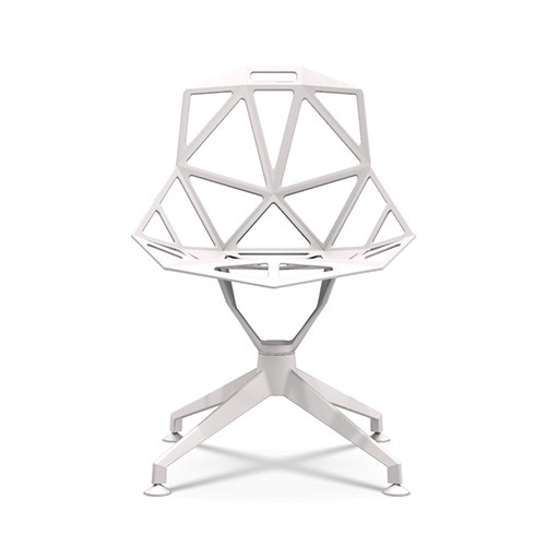 Magis（マジス）アームレスチェア Chair_One 4Star（チェア ワン 4スター） ホワイト ※座面回転式商品画像