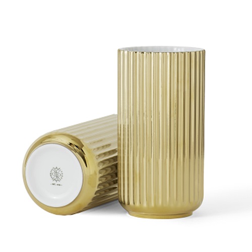 【廃番】リュンビューポーセリン｜Lyngby Vase（リュンビューベース）ゴールド φ10×H20商品画像