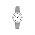 ARNE JACOBSEN（アルネヤコブセン）腕時計 CITY HALL シティホール 30mm ホワイト＆シルバー×シルバーメッシュ