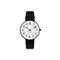 ARNE JACOBSEN（アルネヤコブセン）腕時計 STATION ステーション 34mm ホワイト＆ブラック×ブラックレザー商品サムネイル