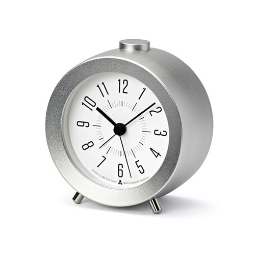 Lemnos（レムノス）置時計 JIJI alarm（ジジアラーム） シルバー商品画像