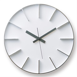 【クリックで詳細表示】Lemnos(レムノス)「edge clock」φ350 ホワイト[996AZ0115WH]