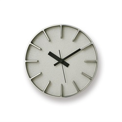 【クリックで詳細表示】Lemnos(レムノス)「edge clock」φ180 アルミ[996AZ0116AL]