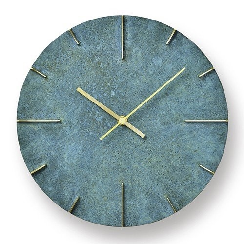 Lemnos（レムノス）掛時計 Quaint（クエィント） 斑紋青銅色（グリーン）商品画像