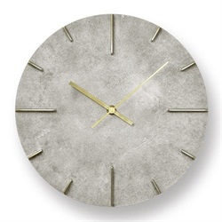 【予約注文】Lemnos（レムノス）掛時計 Quaint（クエィント） 斑紋純銀色（シルバー）