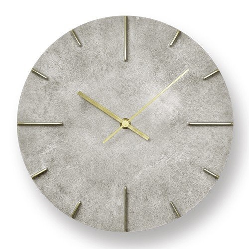 Lemnos（レムノス）掛時計 Quaint（クエィント） 斑紋純銀色（シルバー 