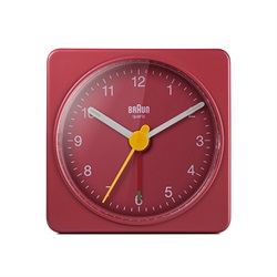 BRAUN（ブラウン）置時計 Alarm Table Clock BC02R 57mm レッド