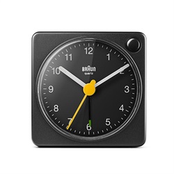 BRAUN（ブラウン）置時計 Analog Alarm Clock BC02XB 57mm ブラック