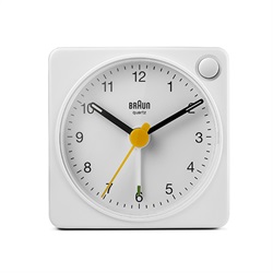 BRAUN（ブラウン）置時計 Analog Alarm Clock BC02XW 57mm ホワイト
