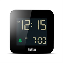 BRAUN（ブラウン）置時計 Digital Alarm Clock BC08B 57.5mm ブラック