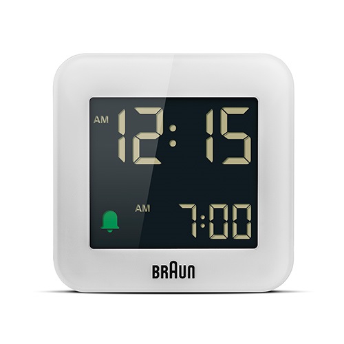 【廃番】BRAUN（ブラウン）置時計 Digital Alarm Clock BC08W 57.5mm ホワイト商品画像