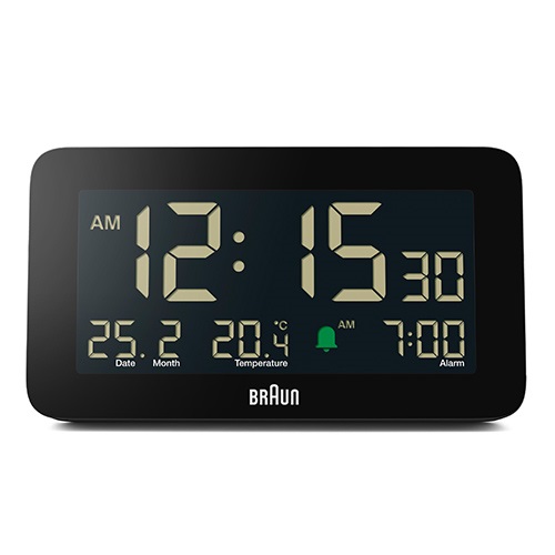 【廃番】BRAUN（ブラウン）置時計 Digital Alarm Clock BC10B 135mm ブラック商品画像