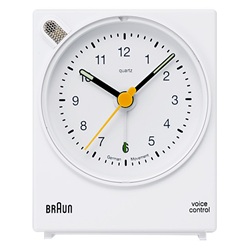 【廃番】BRAUN（ブラウン）置時計 ALARM CLOCK（アラームクロック）BNC004 ホワイト [996BNC004WHWH]