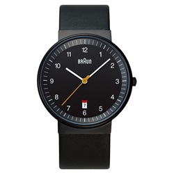 【廃番】BRAUN（ブラウン）腕時計 Watch BNH0032 レザーバンド / ブラック [996BNH0032BKBKG]