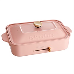 【廃番】BRUNO（ブルーノ）キッチン家電 コンパクトホットプレート ペールピンク