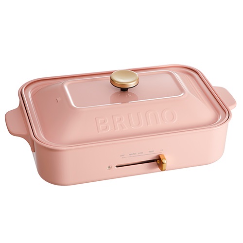 BRUNO ブルーノ コンパクトホットプレート ペールピンク 新品約23kg付属品