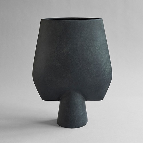 【予約注文】101 COPENHAGEN（コペンハーゲン）フラワーベース Sphere Vase Square Hexa w500mm ブラック商品サムネイル