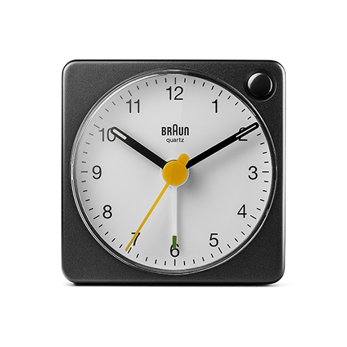 【一時取扱中止】BRAUN（ブラウン）置時計 Alarm Table Clock BC02XBW 57mm ブラック×ホワイト商品画像