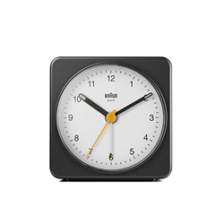 BRAUN（ブラウン）置時計 Alarm Table Clock BC03BW 78mm ブラック×ホワイト