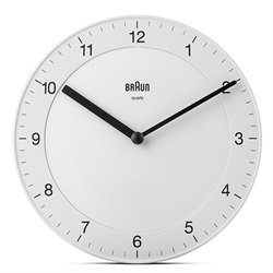 【廃番】BRAUN（ブラウン）掛時計 Wall Clock BC06W 200mm ホワイト