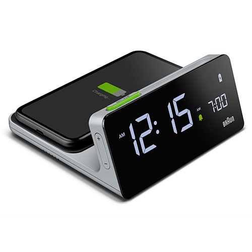 一時取扱中止】BRAUN（ブラウン）置時計 Digital Alarm Clock Qi 