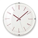 Lemnos（レムノス）掛時計 Draw wall clock（ドロー ウォール クロック） レッド