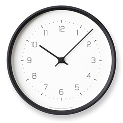 Lemnos（レムノス）掛時計  NEUT wall clock  ブラック