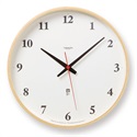 Lemnos（レムノス）電波時計 Plywood clock（プライウッドクロック）Φ305mm ナチュラル