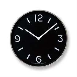 【廃番】Lemnos（レムノス）掛時計 MONO Clock A（モノ クロック エー） ブラック