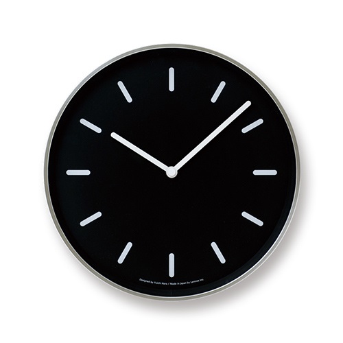 【廃番】Lemnos（レムノス）掛時計 MONO Clock B（モノ クロック ビー） ブラック商品画像
