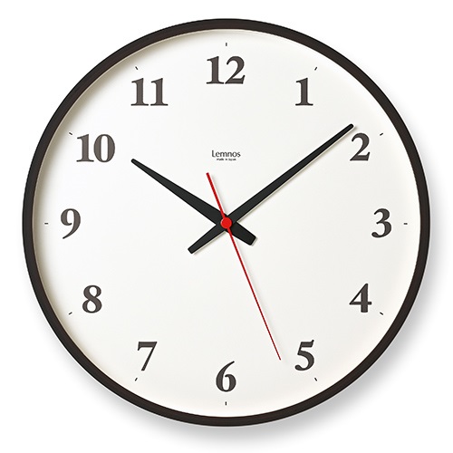 Lemnos（レムノス）掛時計  Plywood clock  φ305mm  ブラウン商品画像