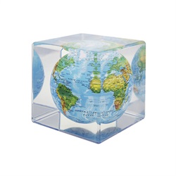MOVA 地球儀 MOVA Cube（ムーバ・キューブ）□12.7cm ブルーレリーフ