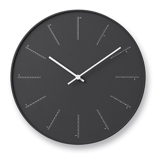 Lemnos（レムノス）掛時計 divide（ディバイド） ブラック商品画像
