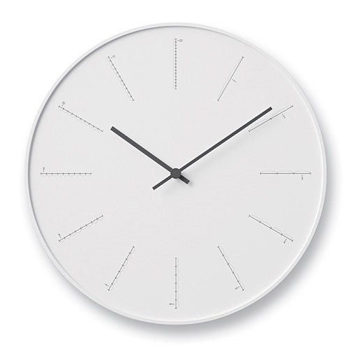 Lemnos（レムノス）掛時計 divide（ディバイド） ホワイト商品画像