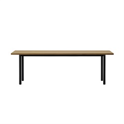 マルニコレクション テーブル MALTA(鋼脚) オーク/ナチュラルホワイト w220cm