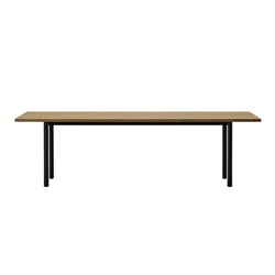 マルニコレクション テーブル MALTA(鋼脚) オーク/ナチュラルホワイト w240cm