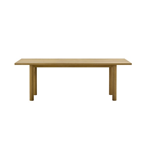 マルニコレクション テーブル MALTA(木脚) オーク/ナチュラルホワイト w210cm商品画像