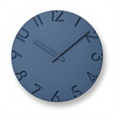 Lemnos（レムノス）掛時計 CARVED COLORED（カーヴド カラード）Φ240mm ブルー