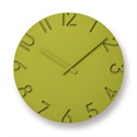 Lemnos（レムノス）掛時計 CARVED COLORED（カーヴド カラード）Φ240mm グリーン