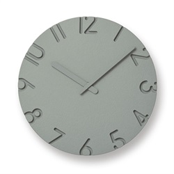 Lemnos（レムノス）掛時計 CARVED COLORED（カーヴド カラード）Φ240mm グレー