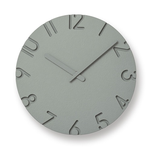 Lemnos（レムノス）掛時計 CARVED COLORED（カーヴド カラード）Φ240mm グレー商品画像