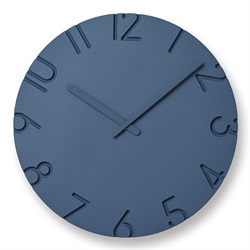 Lemnos（レムノス）掛時計 CARVED COLORED（カーヴド カラード）Φ305mm ブルー