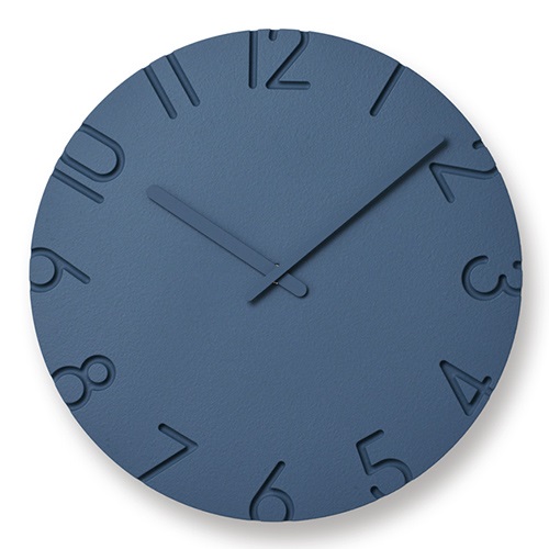 Lemnos（レムノス）掛時計 CARVED COLORED（カーヴド カラード）Φ305mm ブルー商品画像