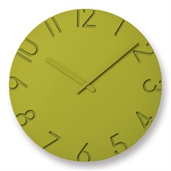 Lemnos（レムノス）掛時計 CARVED COLORED（カーヴド カラード）Φ305mm グリーン